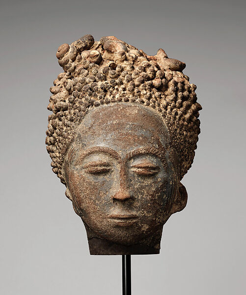 Memorial head, Terracotta, Akan peoples 