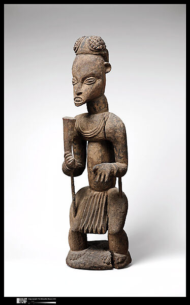 Commemorative figure of a chief, Ateu Atsa (Bangwa, ca. 1840–1910)  , (c. 1840-1910), Wood 