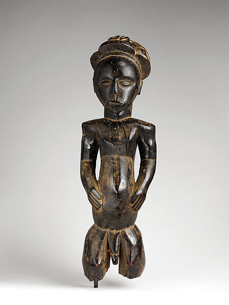 Commemorative figure, Wood, Hemba or Kusu peoples 