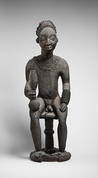 Commemorative Figure (Lefem), Wood, organic matter, Bamileke peoples 