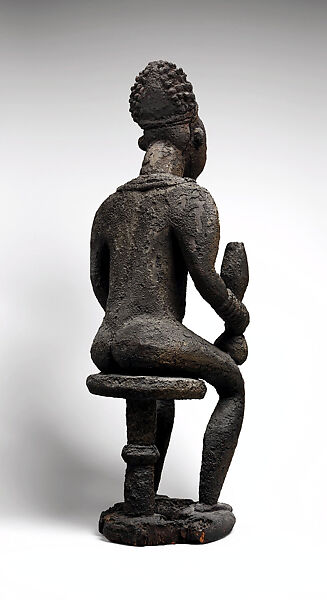 Lefem commemorative figure, "Master of the Tanyi" (active late 19th–early 20th century, Bangwa region, Cameroon), Wood, organic matter, Bamileke peoples