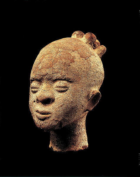 Memorial head, Terracotta, Akan peoples 