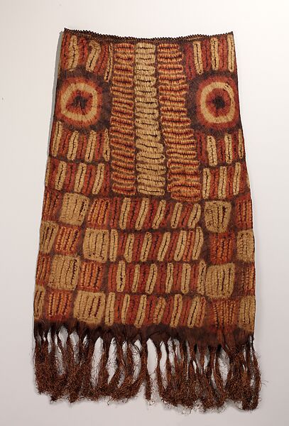 Woman's Garment, Dida artist, Raffia palm fiber (possibly Raphia vinifera), vegetal dye, Dida peoples