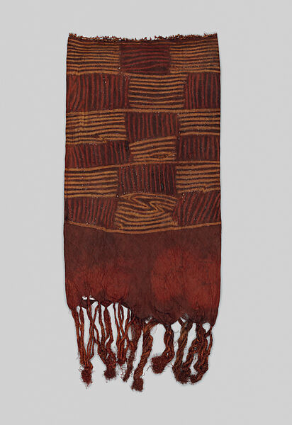 Woman's Prestige Garment, Dida artist, Raffia palm fiber (Raphia vinifera), vegetal dyes, Dida peoples