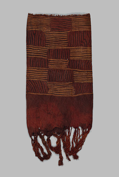 Woman's Prestige Garment, Dida artist, Raffia palm fiber (Raphia vinifera), vegetal dyes, Dida peoples