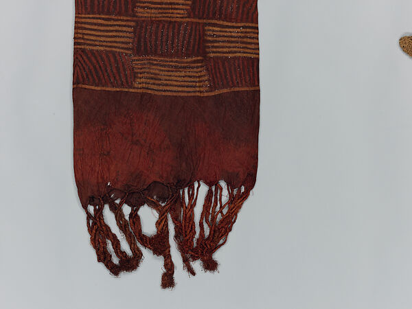 Woman's Prestige Garment, Dida artist, Raffia palm fiber (Raphia vinifera), vegetal dyes, Dida peoples