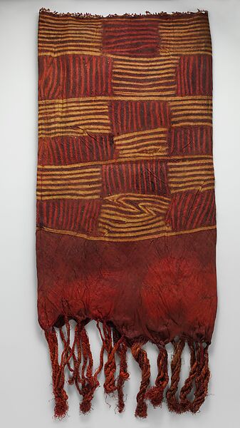 Woman's Prestige Garment, Dida artist, Raffia palm fiber (Raphia vinifera), vegetal dyes, Dida peoples