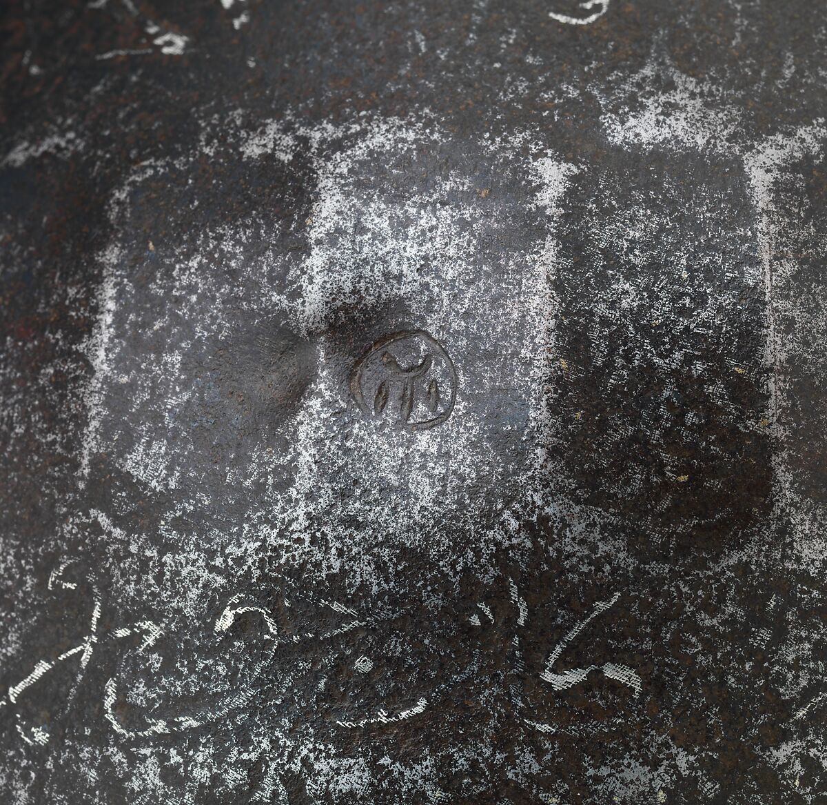 Helmet, Steel, iron, gold, silver, Iranian