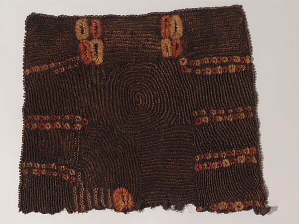 Woman's Dance Panel, Raffia palm fiber (Raphia vinifera), vegetal dyes, Dida peoples 
