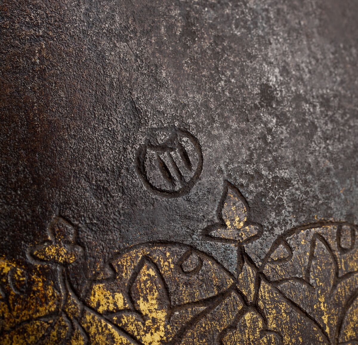 Helmet, Steel, gold, copper alloy, Turkish