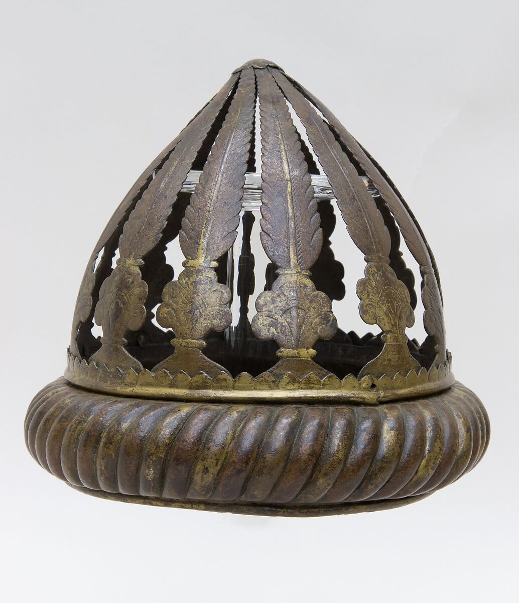 Helmet, Iron, gold, Indian, Maharashtran or Deccan 