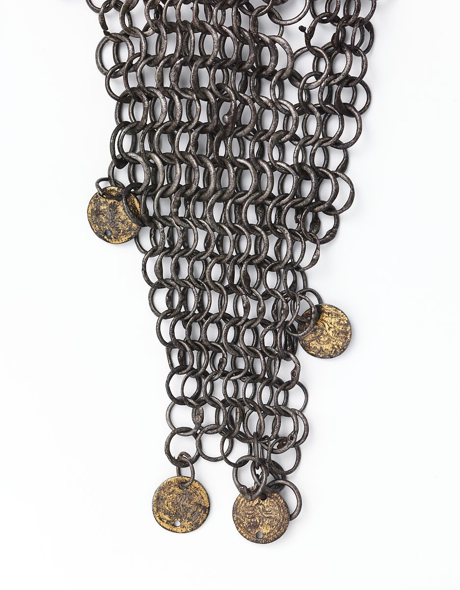 Helmet, Steel, iron, copper alloy, gold, Egyptian or Syrian