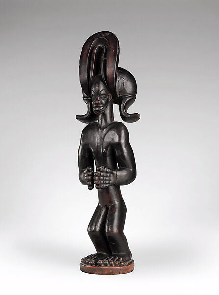 Commemorative figure of a chief, Wood, Chokwe peoples 