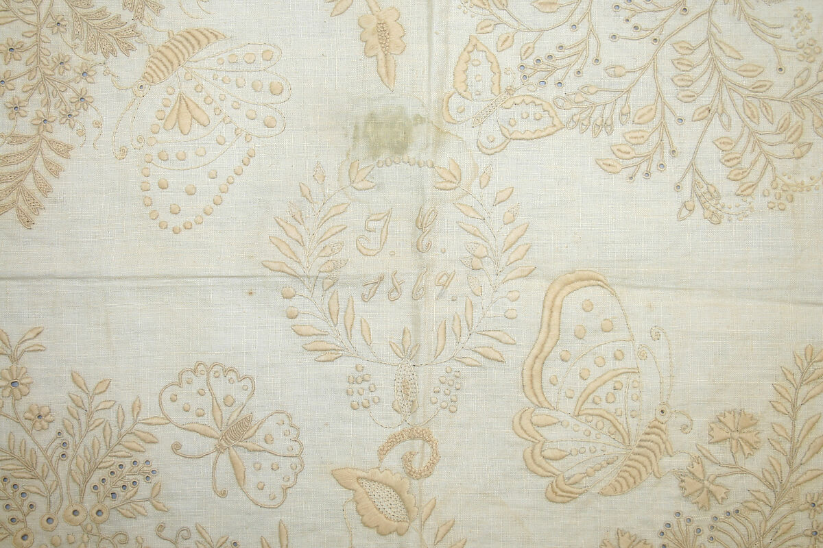 Sampler (Dechado), Linen, cotton, Mexican