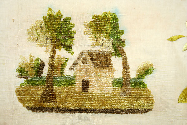 Sampler (Dechado), Linen, silk, Mexican