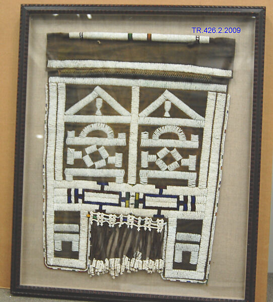 Woman's Apron (Isiphephetu), Cloth, glass beads, Ndebele peoples 