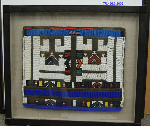 Woman's Apron (Liphotu), Cloth, glass beads, Ndebele peoples 