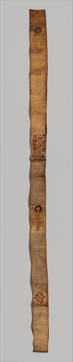 Healing Scroll, Parchment, pigments, Amhara or Tigrinya peoples 