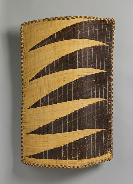 Screen (Insika), Cane, reed fibers and natural black dye, Tutsi peoples 