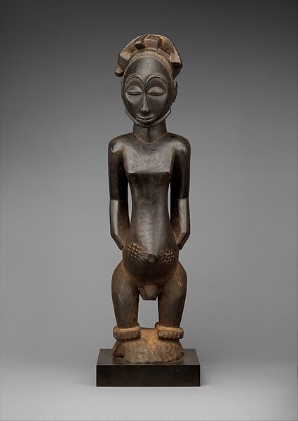 Singiti (commemorative portrait of a chief), Hemba artist, Wood, pigment, Hemba