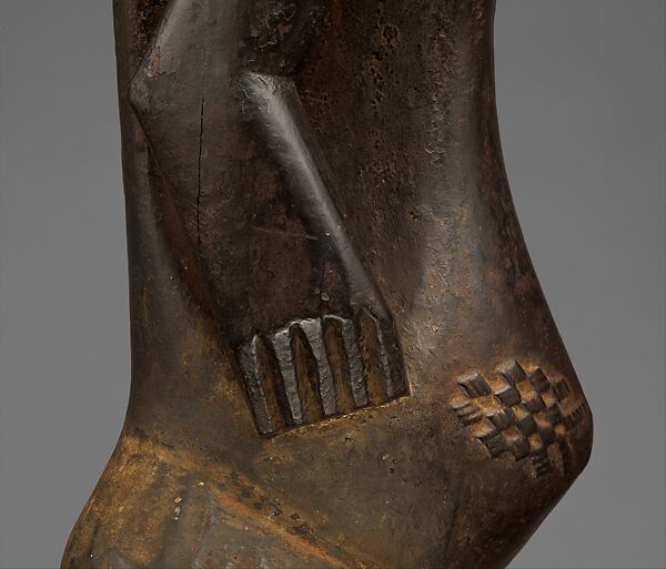 Singiti (commemorative portrait of a chief), Hemba artist, Wood, pigment, Hemba