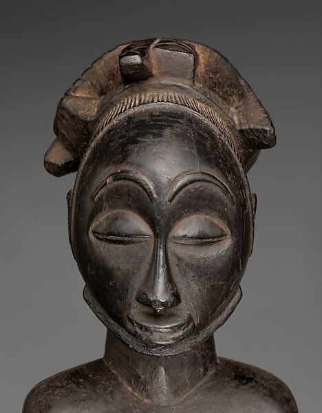 Singiti (commemorative portrait of a chief), Hemba artist, Wood, pigment, Hemba