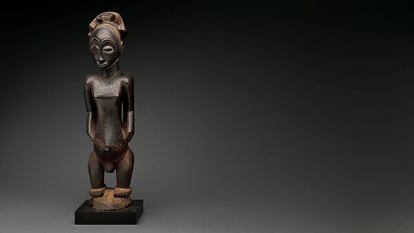 Singiti (commemorative portrait of a chief), Hemba artist, Wood, pigment, Hemba