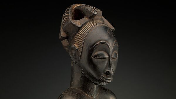 Singiti (commemorative portrait of a chief), Hemba artist, Wood, pigment, Hemba