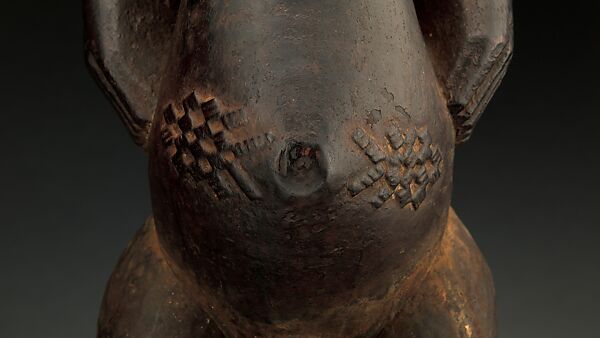 Singiti (commemorative portrait of a chief), Hemba artist, Wood, pigment, Hemba