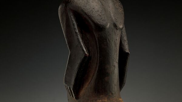 Singiti (commemorative portrait of a chief), Hemba artist, Wood, pigment, Hemba