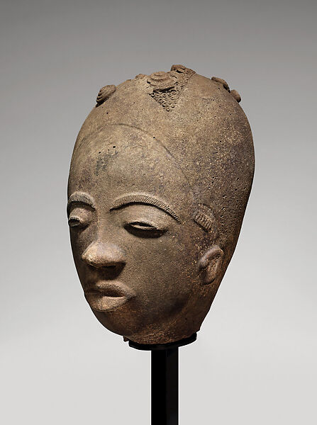 Memorial head, Terracotta, Akan peoples 