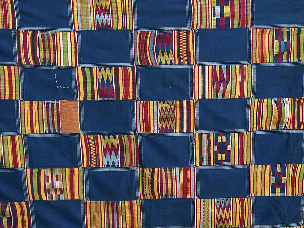 Man's Prestige Cloth, Silk and cotton, Akan peoples, Asante group