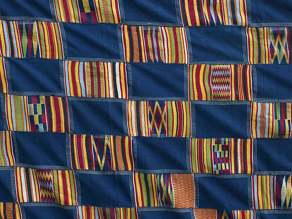Man's Prestige Cloth, Silk and cotton, Akan peoples, Asante group