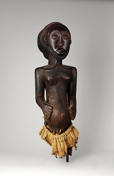 Commemorative figure, Wood, fibers, Hemba peoples 