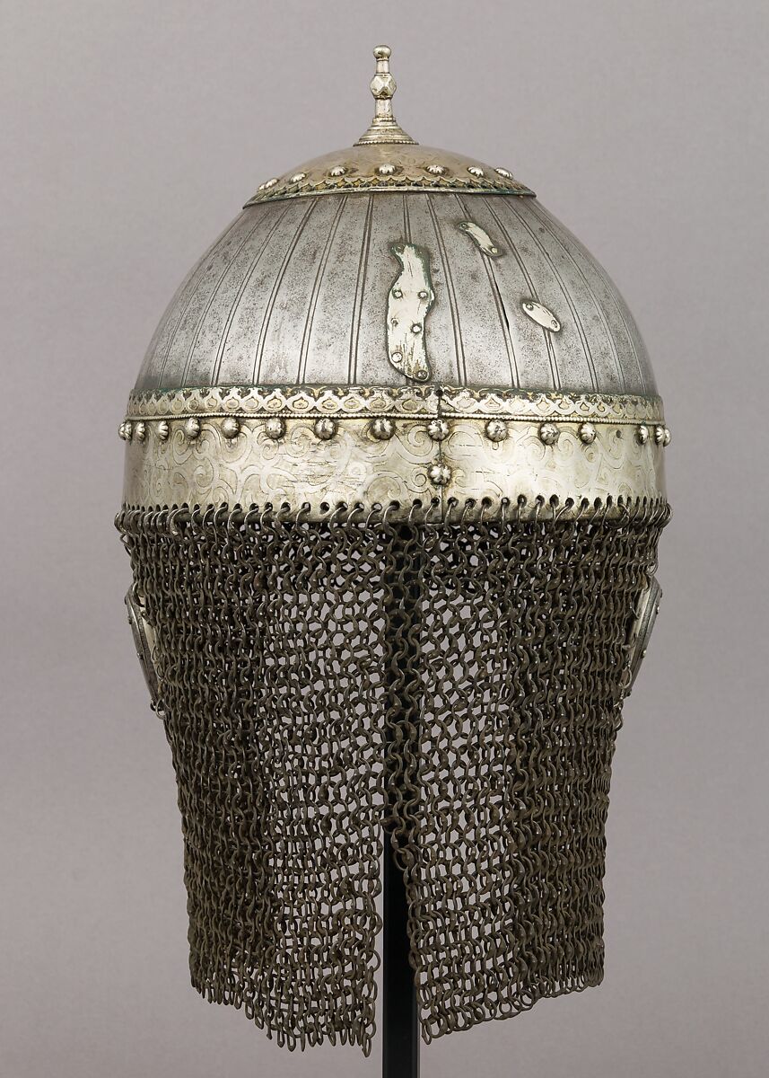 Helmet, Steel, silver, Caucasian