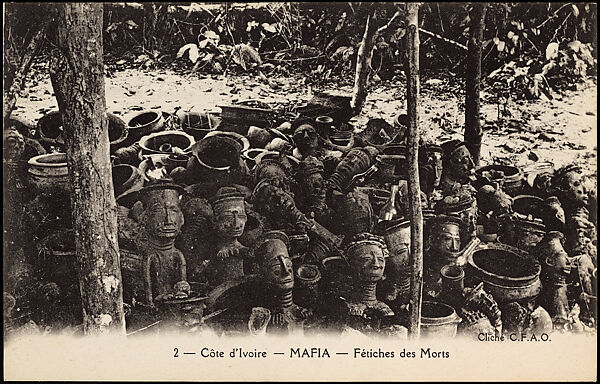 A large mmaso in the southern Anyi traditional area of Sanwi, Postcard 