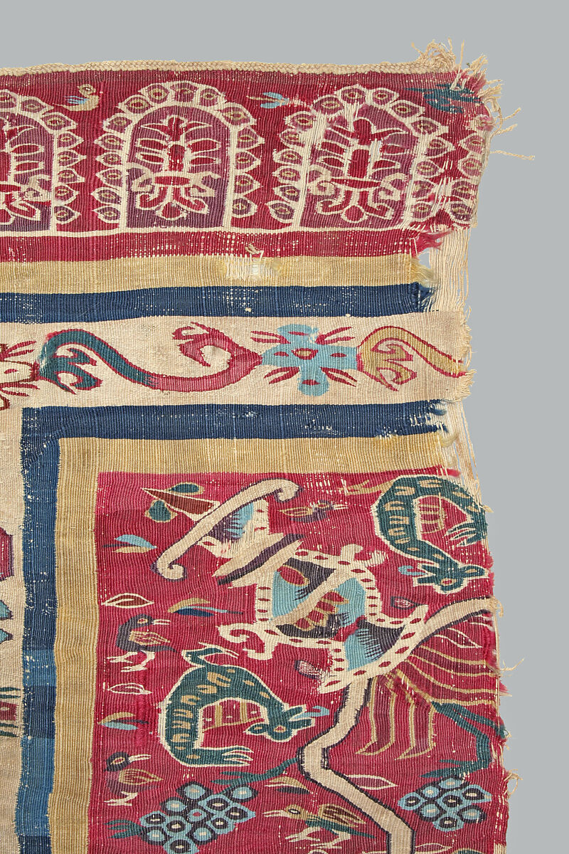 Hanging (?) Fragment, Camelid hair, cotton, Peruvian