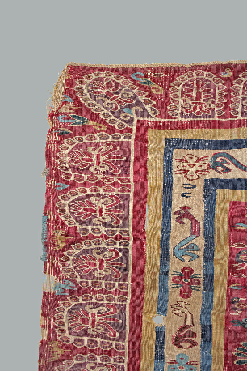 Hanging (?) Fragment, Camelid hair, cotton, Peruvian