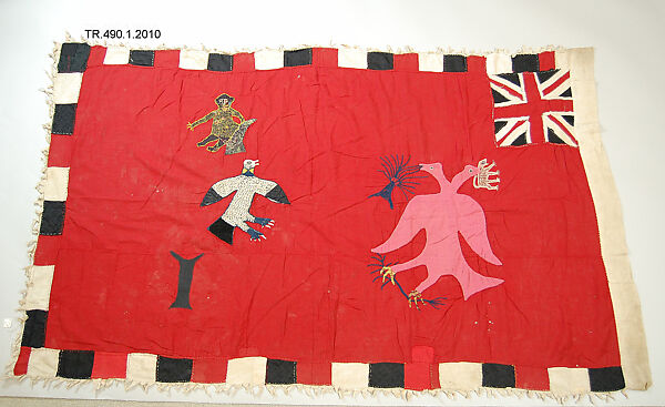 Appliquéd Battalion Flag (Asafo), Cotton, Fante peoples