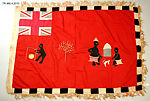 Asafo battalion flag, Fante-Akan artist, Cotton, Fante-Akan peoples