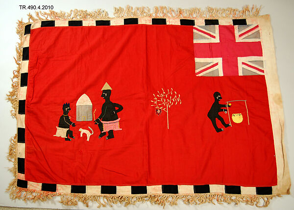 Appliquéd Battalion Flag (Asafo), Cotton, Fante peoples