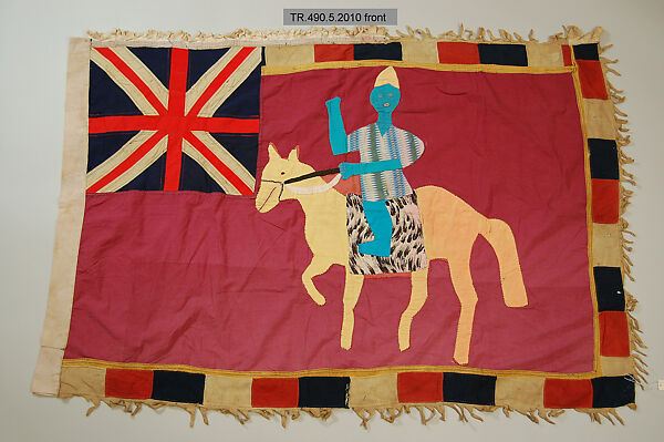 Appliquéd Battalion Flag (Asafo), Cotton, Fante peoples 