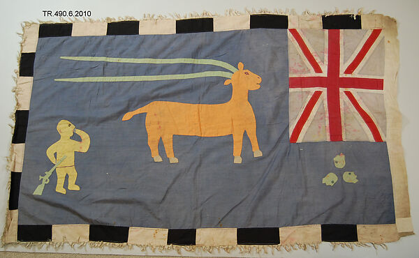 Appliquéd Battalion Flag (Asafo), Cotton, Fante peoples