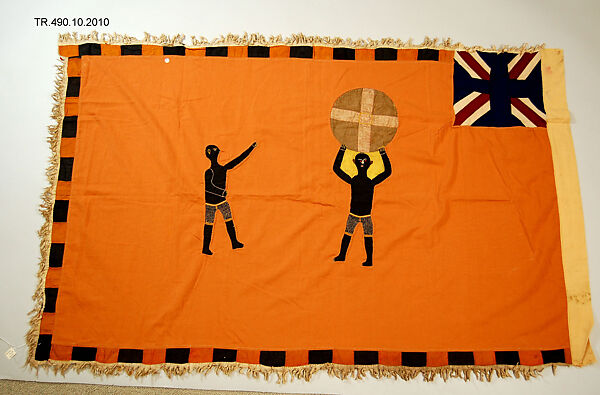 Appliquéd Battalion Flag (Asafo), Cotton, Fante peoples