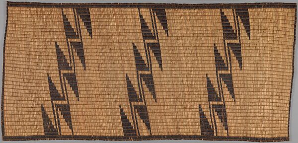 Panel, Woven grass and black reed fibers, Tutsi peoples 