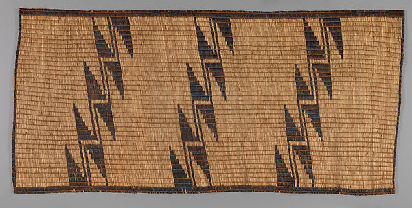 Panel, Woven grass and black reed fibers, Tutsi peoples 