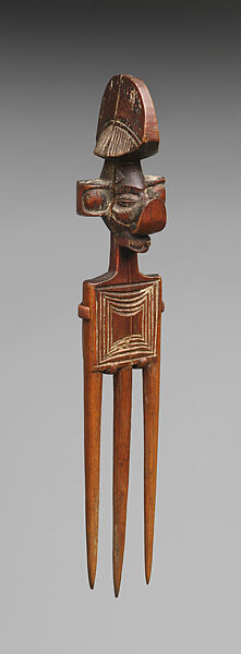 Yisanunu (comb), Yaka artist, Wood, Yaka peoples