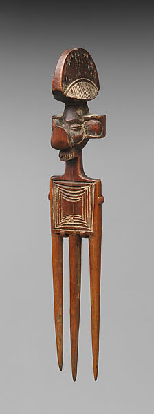 Yisanunu (comb), Yaka artist, Wood, Yaka peoples