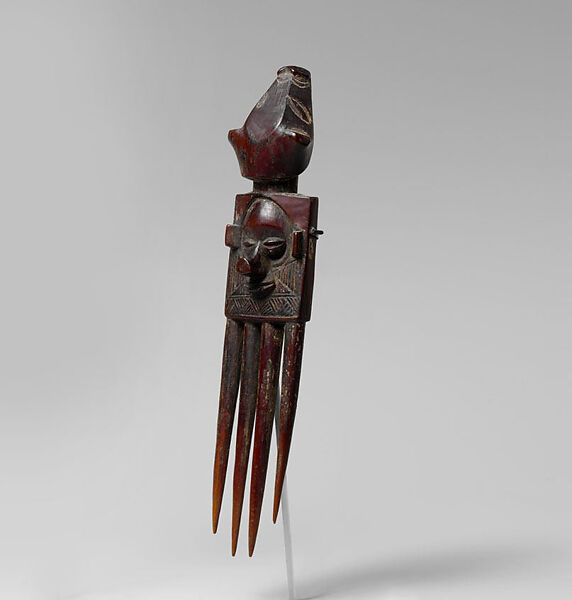 Yisanunu (comb), Yaka artist, Wood, Yaka peoples