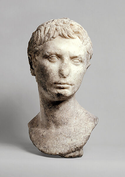 Portrait of Octavian, Marble, Roman, Late Augustan 